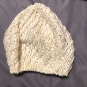 Cream colored beanie